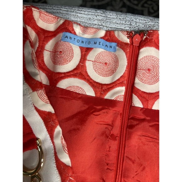 Antonio Melani red dot skirt size 14 Length 23 Waist 18 - Picture 7 of 10
